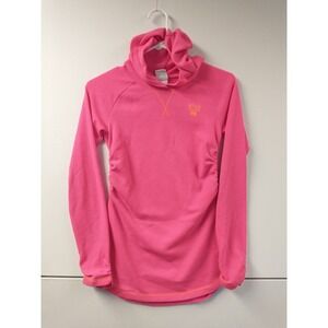 Youth L Nike Long Sleeve Shirt Pink Swoosh Hooded Pullover